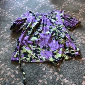 Multiple color short sleeve blouse